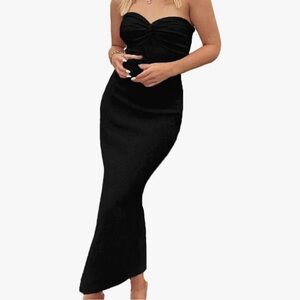 Twist Strapless Dress